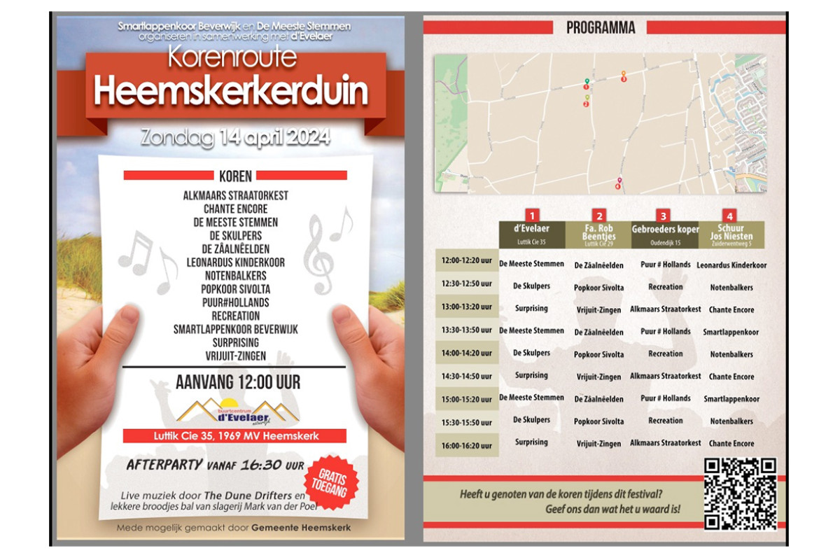 Programma boekje van Heemskerkerduin korenroute